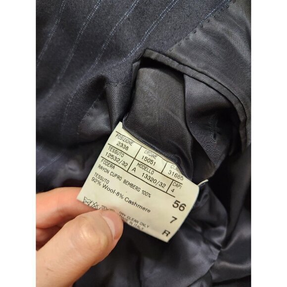 Recent Canali Wool Cashmere Striped Blazer Mens Sport Coat 56R EU‎ / 46R US - Picture 14 of 14